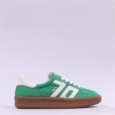Back 70 Platform Gumsole Retro Trainer - Green